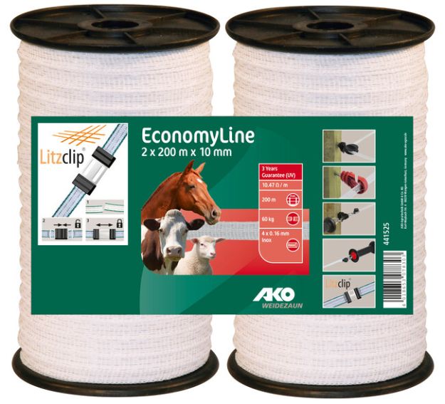 Image sur Ruban Duo Pack blanc 10mm 2x200m 4x0,16 inox